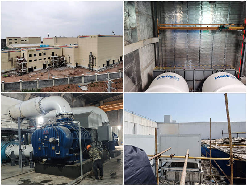 蘭溪自立環(huán)保制氧站噪聲治理現場